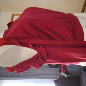 Dainty hooligan bear shoulder pullover sweat shirt very boho with ruffels